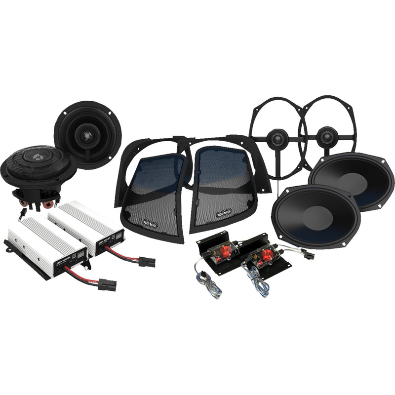 Wild Boar Audio WBA Retro 800.4SG Speaker And Amplifier Kit For Harley Touring 2014-2024