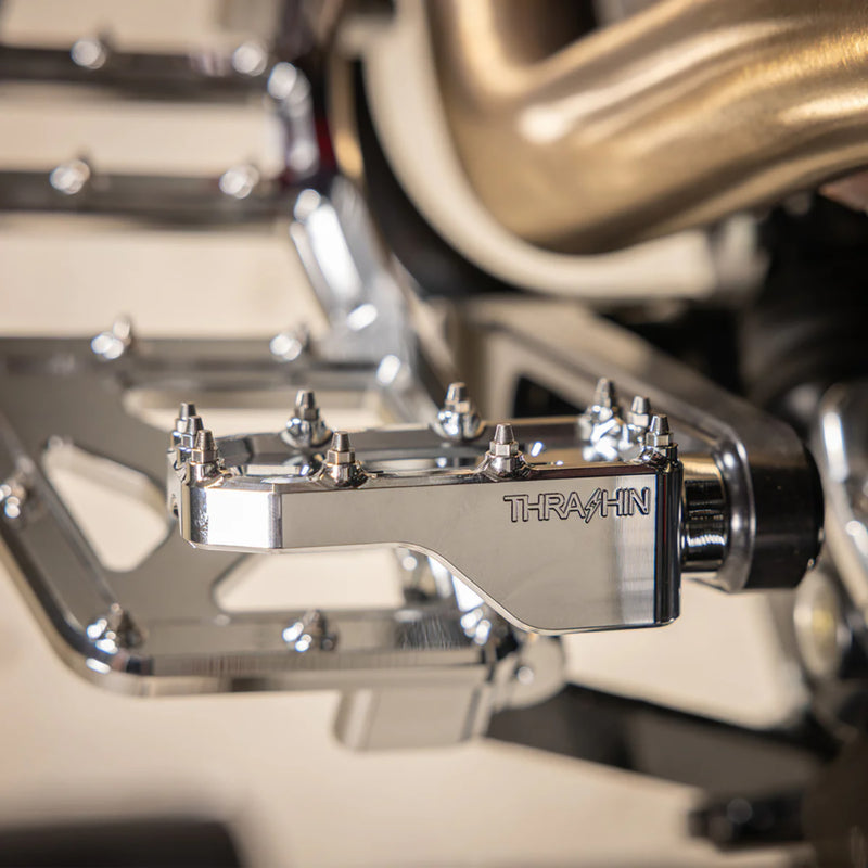 THRASHIN SUPPLY CO. 1610-0765 TSC-2221-3 Aggressor Brake Pedal chrome - touring