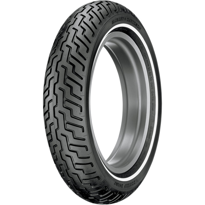 DUNLOP 3021-91 45006655 D402 Tire Tire - D402 - Front - MT90-16 - Narrow Whitewall - 72H
