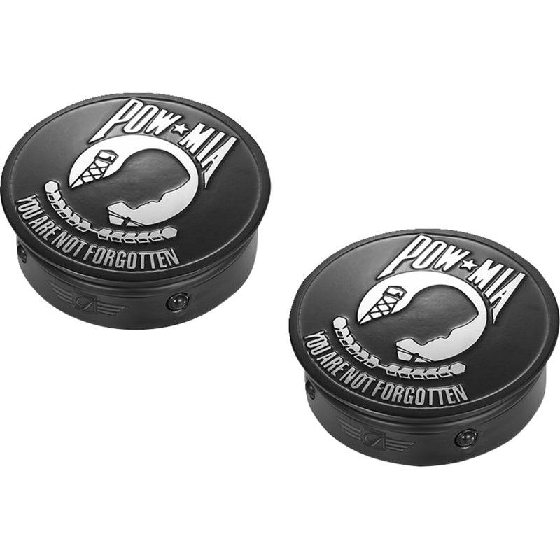 Figurati Designs Cover - FD55-POW-BLK For Harley Motorcycles 1980-2026