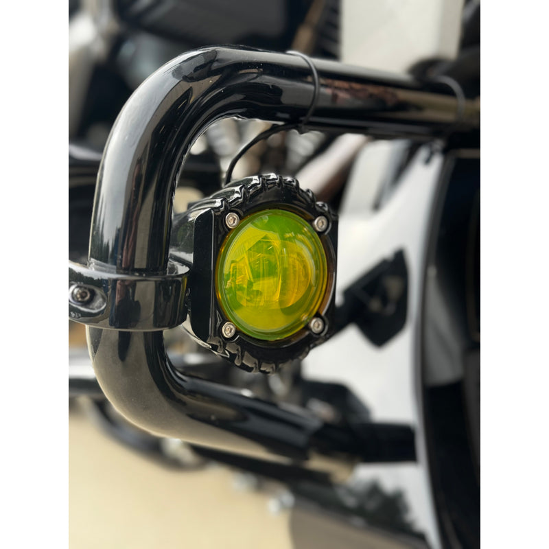 Custom Dynamics Shark Demon® Fog Light - SD-FOG-2Y For Harley Motorcycles 2011-2022