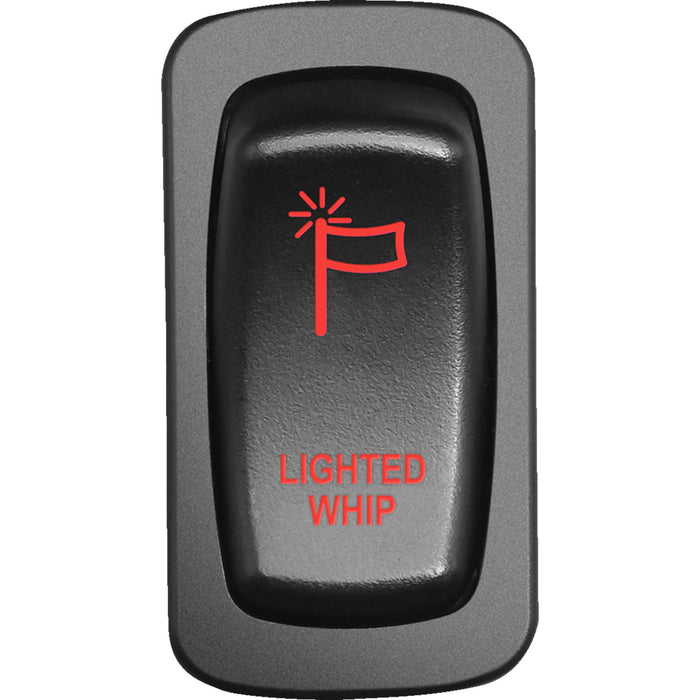 MOOSE OFFROAD 2106-0598 WHP-CAR-R Low-Profile Switch Switch - Whip Light - Red