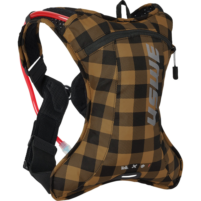USWE 3519-0137 202076049 Outlander 2L Hydration Pack Outlander Hydration Pack - 2L - Flannel Bronze/Black