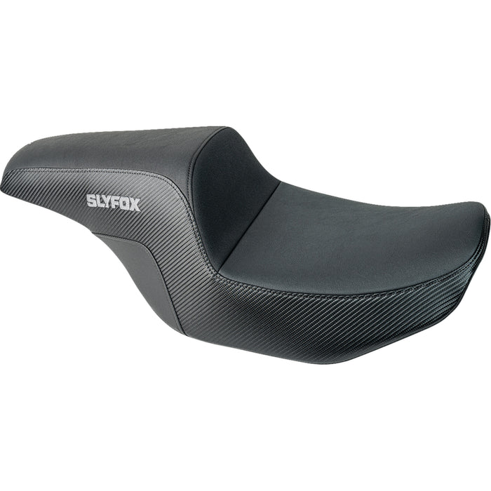 SLYFOX 0801-1840 4685B-Slyfox The Drifter Seat - Drifter Tour Seat - Vinyl w/ Slipstop - Gray Logo - FL '23-'24