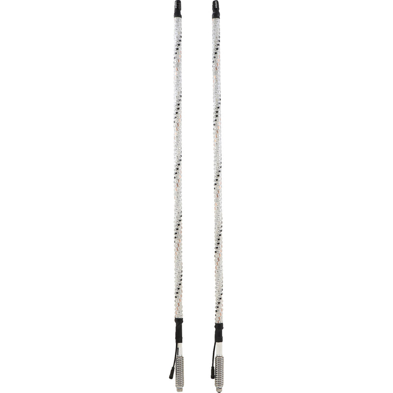 WHIPITLIGHTRODS 2040-2930 SB-RGBBT-232 Bluetooth RGB Light Rod 3' Light Rod Whip - Bluetooth - Pair - White