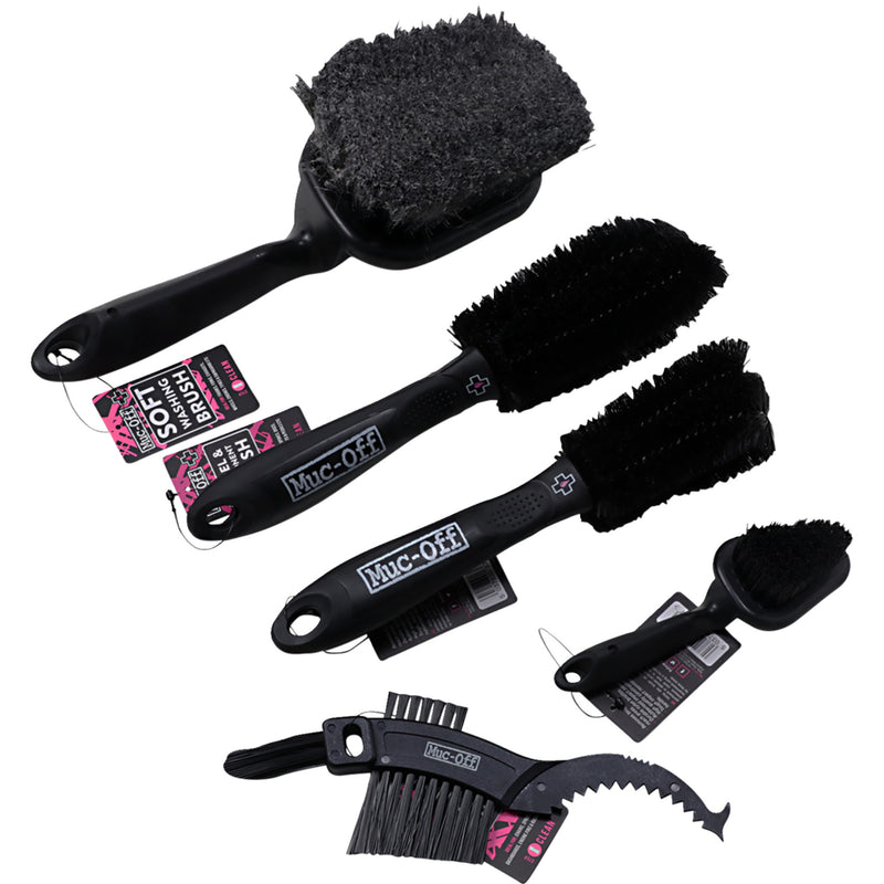 MUC-OFF 3850-0321 206 5-Piece Brush Set Premium Brush Kit - 5-Brush Set