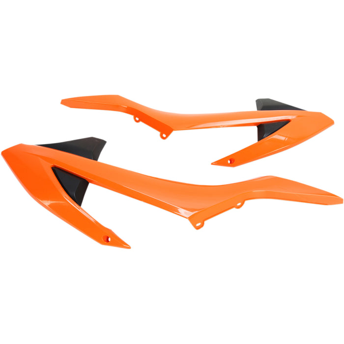 ACERBIS 0520-1528 2421085225 Replacement Radiator Shrouds Radiator Shrouds - Orange/Black