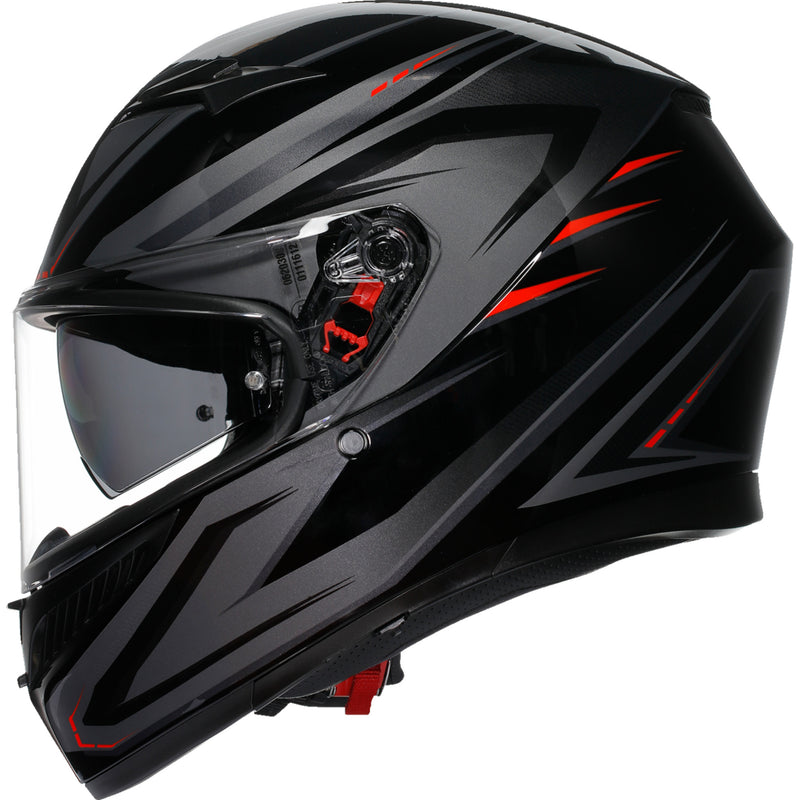 AGV K3 Syth Helmet - Black/Red