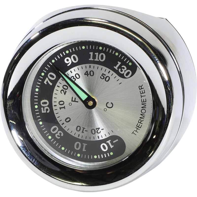 DRAG SPECIALTIES Handlebar Mounted Accessories Mount Thermometer - Chrome For Bar