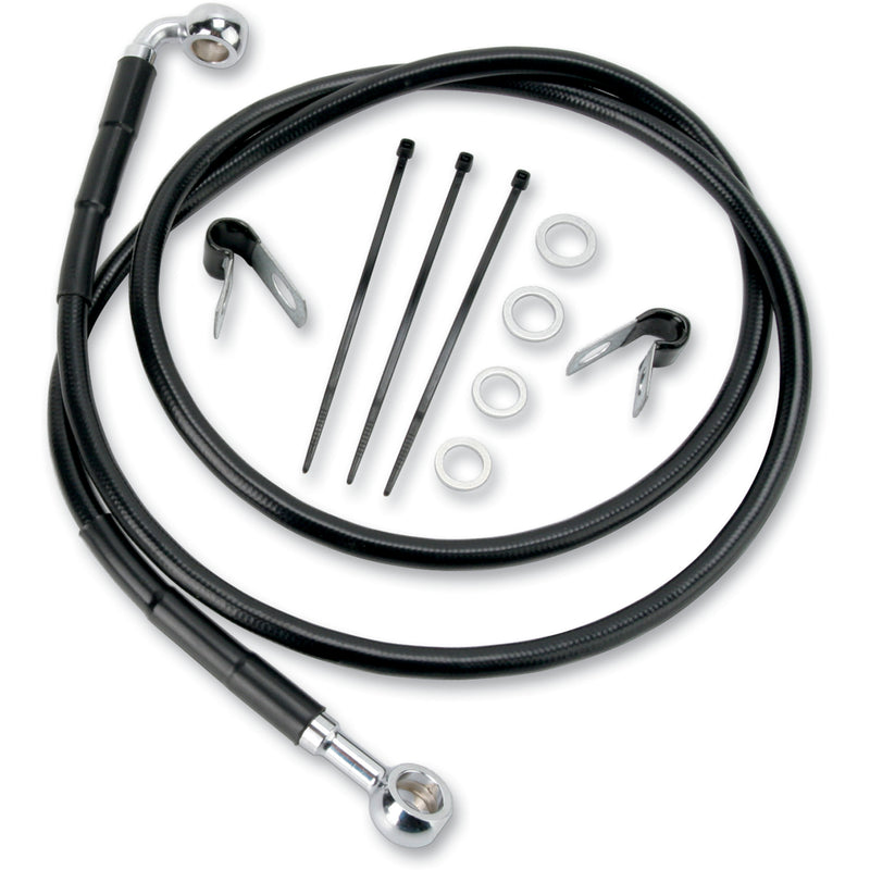 Drag Specialties Brake Line For Harley Softail Standard / Softail Custom / Dyna Wide Glide 1984-2005