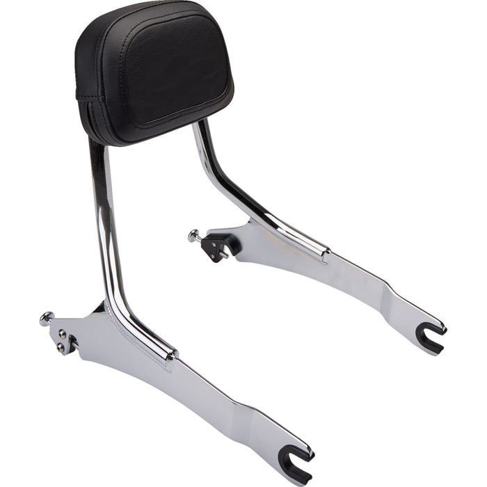 COBRA 1501-0692 502-2210 Detachable Backrest Kit Detachable Backrest - Chrome - Two-up Seat - Scout