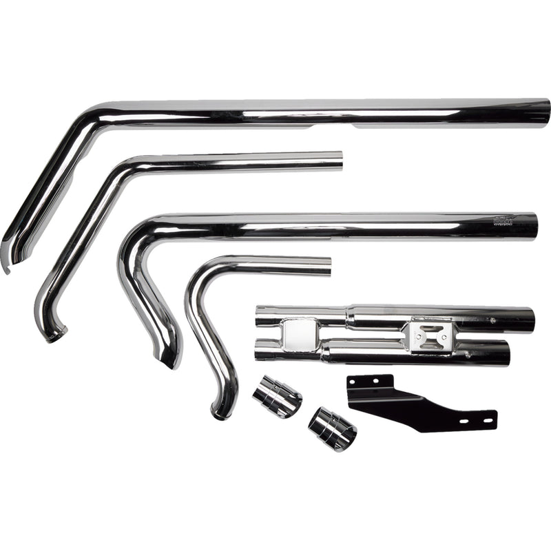 Cobra Speedster Slashdown 2-Into-2 Exhaust System - 6852 For Harley Softail 2012-2017