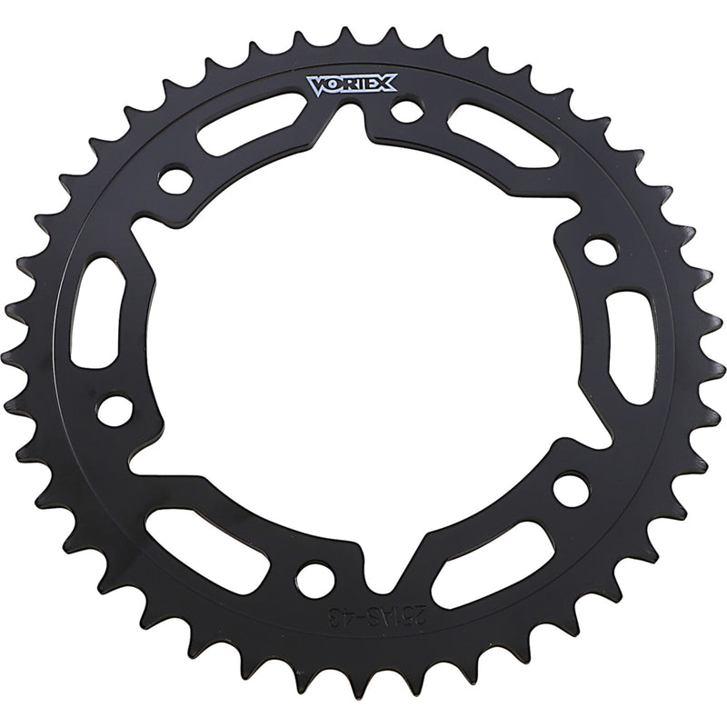 VORTEX 1210-0528 251AS-43 Steel Sprocket Steel Rear Sprocket - 43 Tooth - Honda