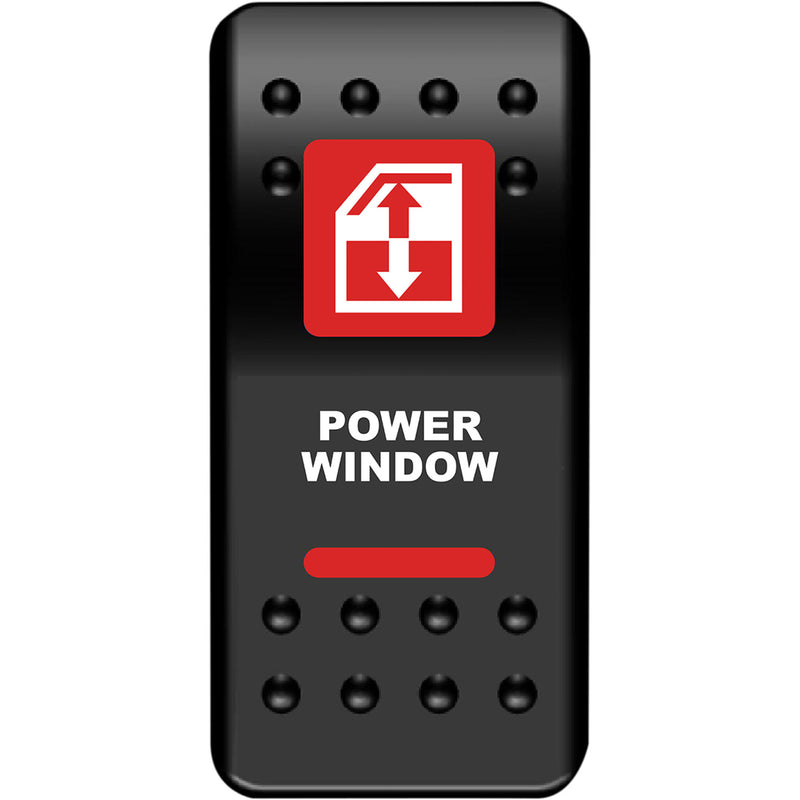 MOOSE OFFROAD 2106-0574 WIN-PWR-R Rocker Switch power window - red