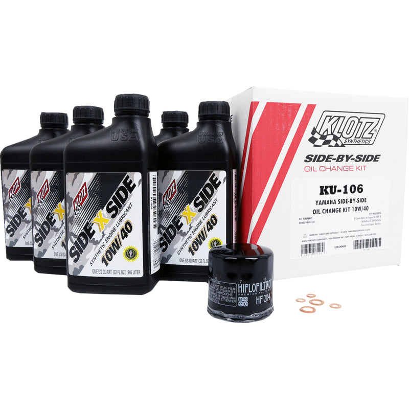 Klotz Oil Oil Change Kit - 'KU-106 Yamaha UTVs 2021-2024