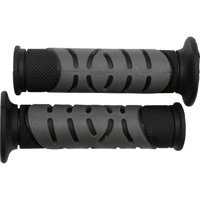 PRO GRIP PG-719GYX PA0719OENEGR 719 Dual Density Sportbike Grips Grips - Gel - 719 - Open Ends - Black/Gray