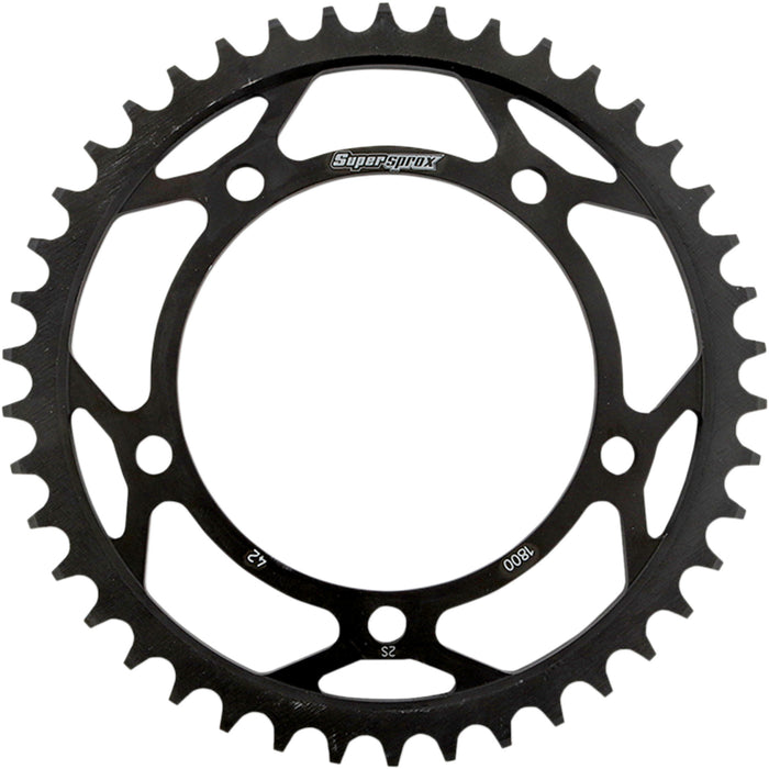 SUPERSPROX 1210-1881 RFE-1800-42-BLK Racing Steel Rear Sprocket Rear Sprocket - 42 Tooth
