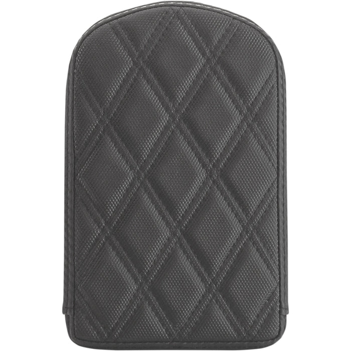 SADDLEMEN 0822-0483 0411SDC Sissy Bar Pad - Lattice Stitched - Black