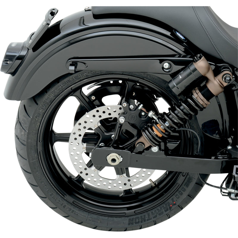 PERFORMANCE MACHINE (PM) 1701-0456 1259-0052-SMB Caliper Kit 4-Piston Caliper - Rear - Black Ops™ - 08-17 FXD