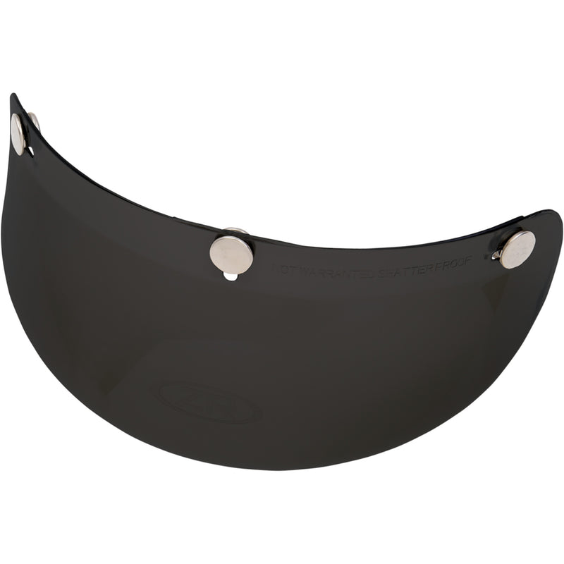 Z1R 0132-0558 Jimmy/Drifter/Universal Helmet 3-Snap Bubble Visor 3-Snap Bubble Visor - Black