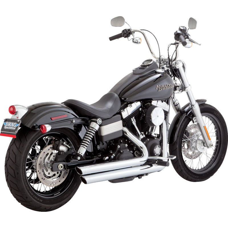 Vance & Hines Big Shot 2-Into-2 Exhaust System - 17958 For Harley Dyna 2006-2009