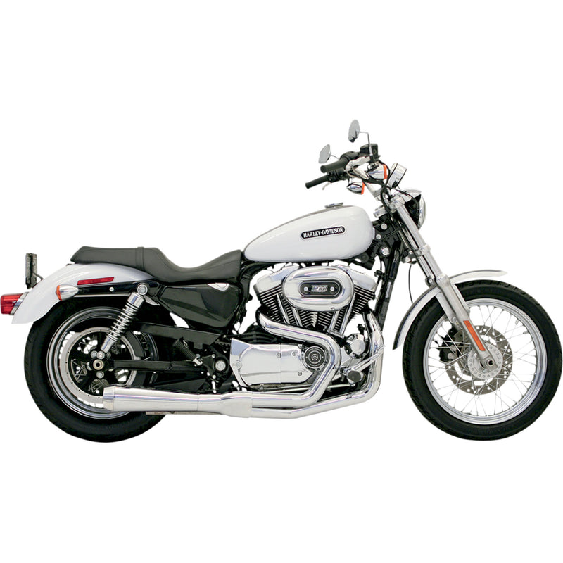 Bassani Xhaust Road Rage 2-Into-1 Exhaust System - 14212J For Harley Sportster 1986-2003