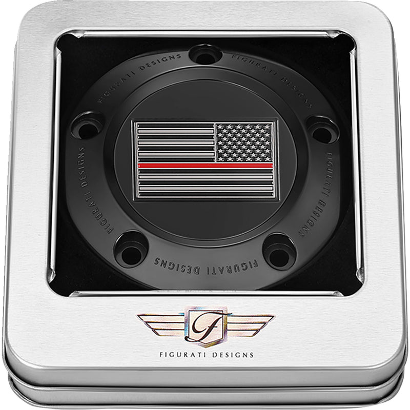Figurati Designs Cover - FD75-TC-5H-BLK For Harley Motorcycles 1999-2017