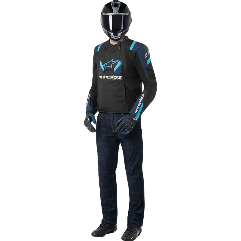 ALPINESTARS T-Stunt Air Jacket Black/Dark - Blue/Blithe Blue