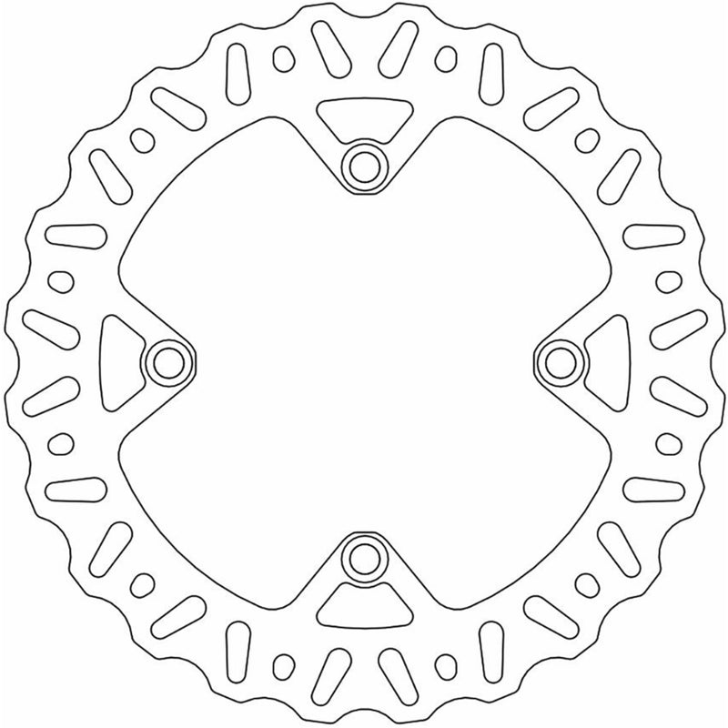 MOTO-MASTER 1711-2123 110405-PU Brake Rotors Brake Rotor - Rear - Nitro