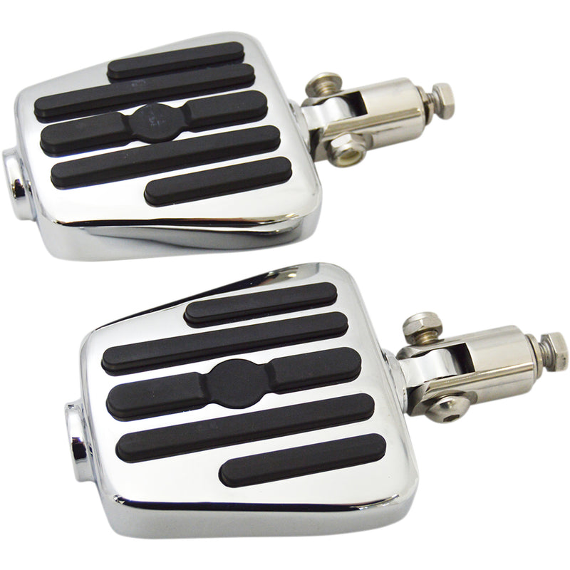 RIVCO PRODUCTS 1621-0856 MV130 Mini Floorboards folding steel clevis - chrome