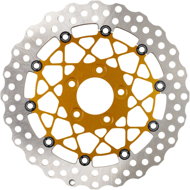 Performance Machine (pm) Brake Rotor - 0133-1809S-G For Harley Motorcycles 2006-2020