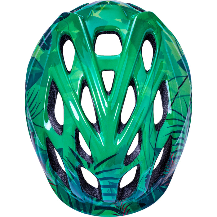 KALI 0151-0362 0221022214 Child Chakra Lighted Jungle Bicycle Helmet Child Chakra Lighted Helmet - Jungle - Gloss Green - XS