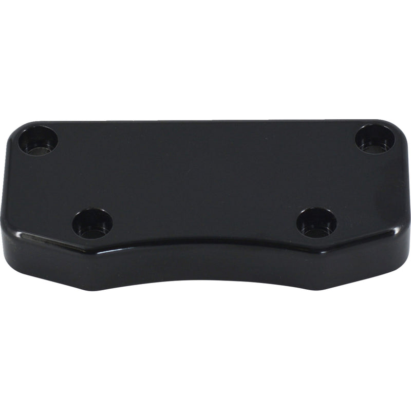 WILD 1 0602-1465 WO505GB Billet Aluminum Top Handlebar Clamp - Smooth - Gloss Black