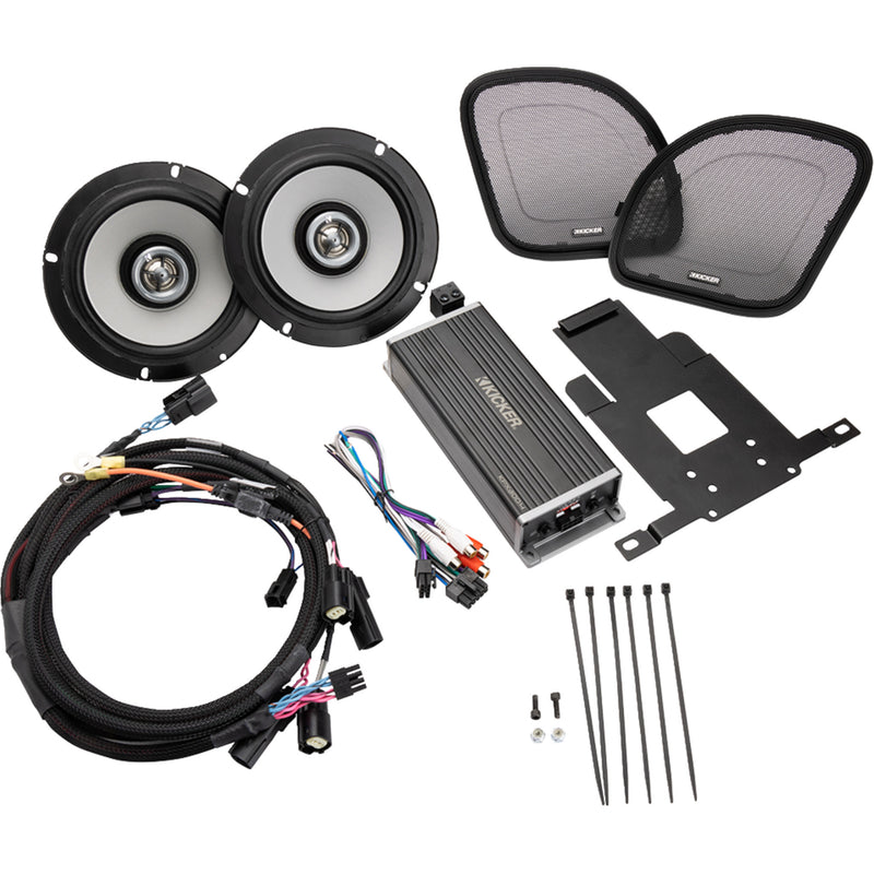 Kicker Speaker And Amplifier Kit - 50HDR154 For Harley Road Glide 2015-2023