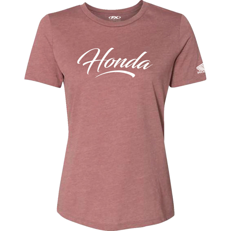 FACTORY EFFEX Women's Honda Script T-Shirt Heather - Mauve