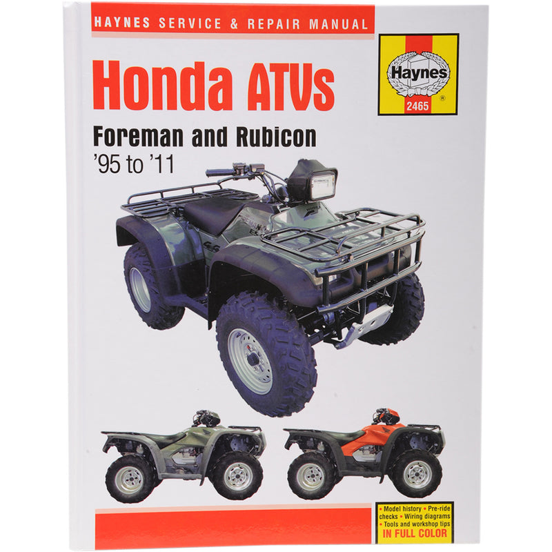 Haynes Service Manual - M2465 Honda ATVs 1995-2007
