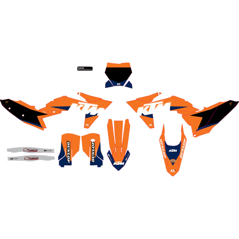 D'cor Visuals Graphic Kit - 20-30-225 KTM Dirt Bikes 2023-2024