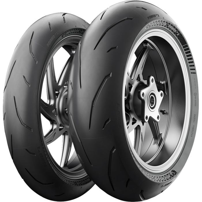 MICHELIN 0302-1785 48652 Power GP2 Tire Tire - Power GP2 - Rear - 180/55ZR17 - (73W)