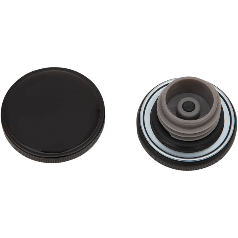 Drag Specialties Screw-In Gas Cap Vented Gloss Black For Harley Motorcycles 1996-2026