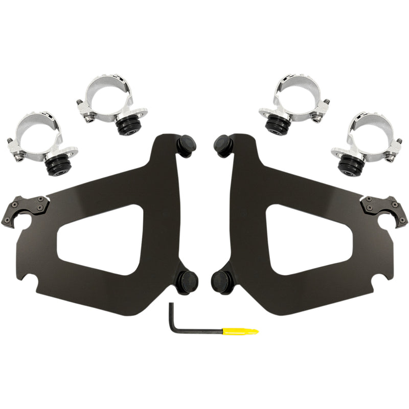 MEMPHIS SHADES 2321-0355 MEB2010 Bullet Fairing Mount Kit Bullet Mounting Kit - XV19 - Black