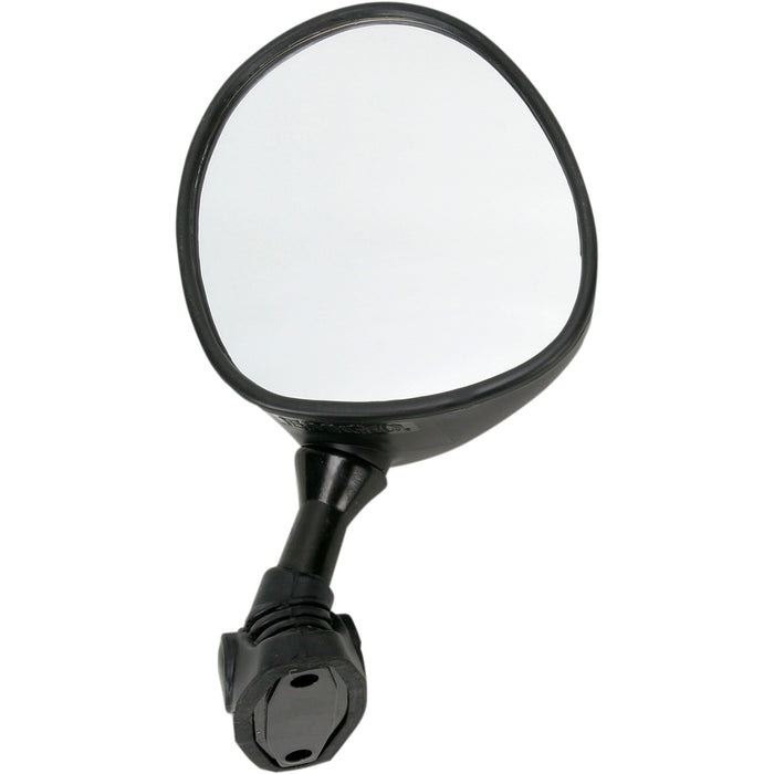 EMGO 20-86882 20-86882 OEM-Style Replacement Mirror Mirror - Side View - Round - Black - Left