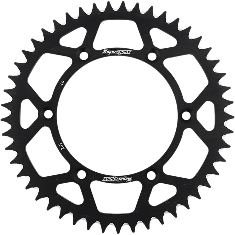 Supersprox Aluminum Sprocket - RAL-245-49-BLK Yamaha Dirt Bikes 1999-2022