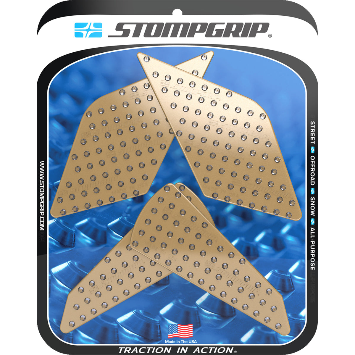 STOMPGRIP 4320-2883 55-10-0204C Volcano Profile Traction Pad Tank Grips ...