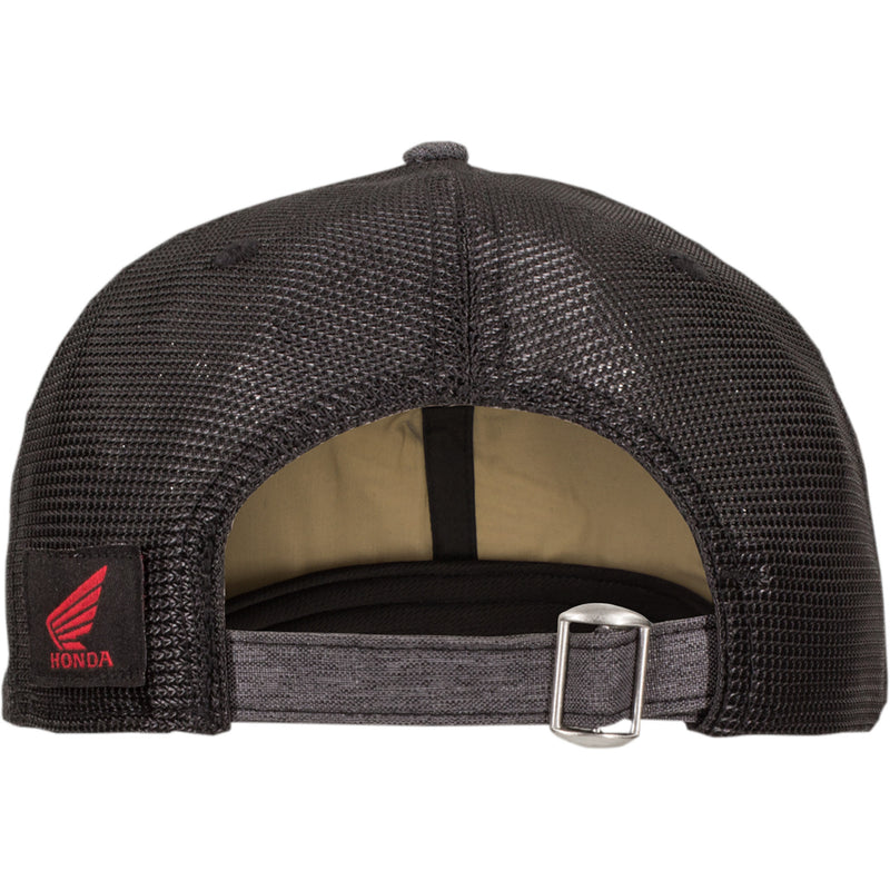 HONDA APPAREL 2501-3804 NP21A-H1829 Honda Curved Bill Hat Honda Utility Hat - Gray/Black/Red