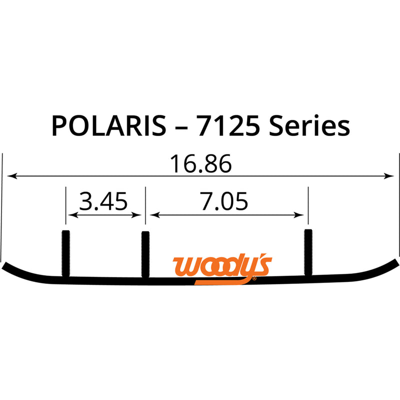 Woody's Executive Series Wear Bar - WPI-7125 Polaris Snowmobiles 2005-2016