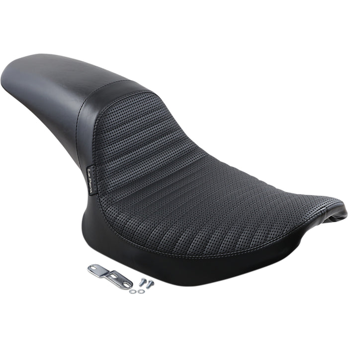 LE PERA 0805-0115 L-541BWPT Daytona Sport Seat - Basketweave/Pleated - Black - FXR '82-'00