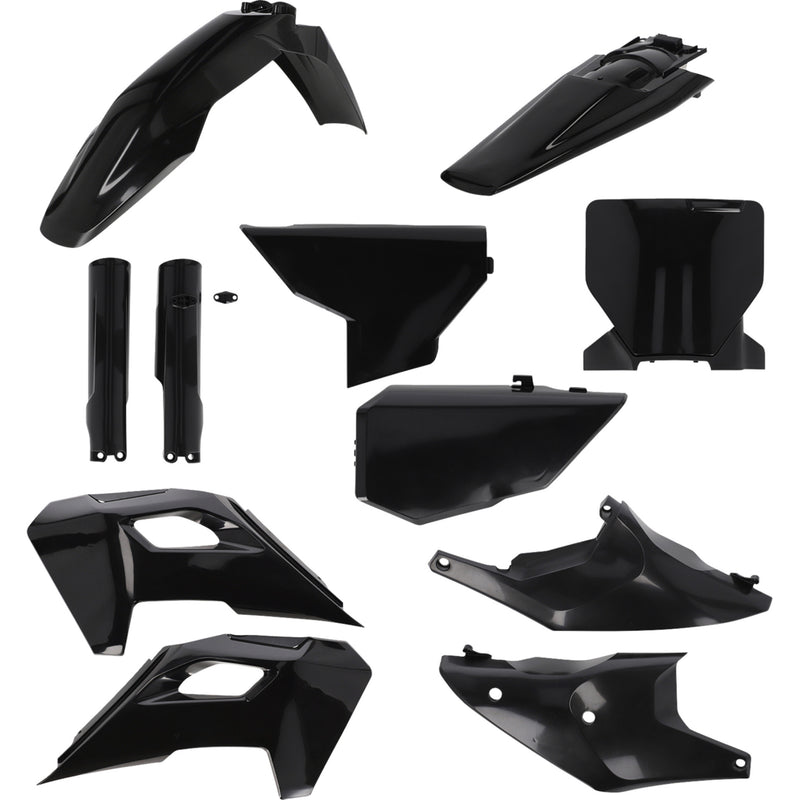 ACERBIS 1403-4412 2986610001 Full Replacement Plastic Kit Full Body Kit - Black - Husqvarna - FC/FX/TC/TX