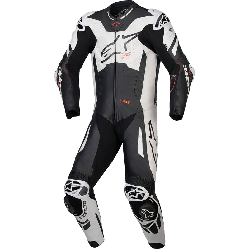 ALPINESTARS GP Plus v4 Sprint 1-Piece Leather Suit Black/Red - Fluo/White US / EU