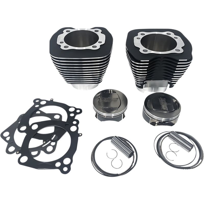 REVOLUTION PERFORMANCE, LLC 0931-1036 RP201-140TM Cylinder Kit 124" - black with highlighted fins