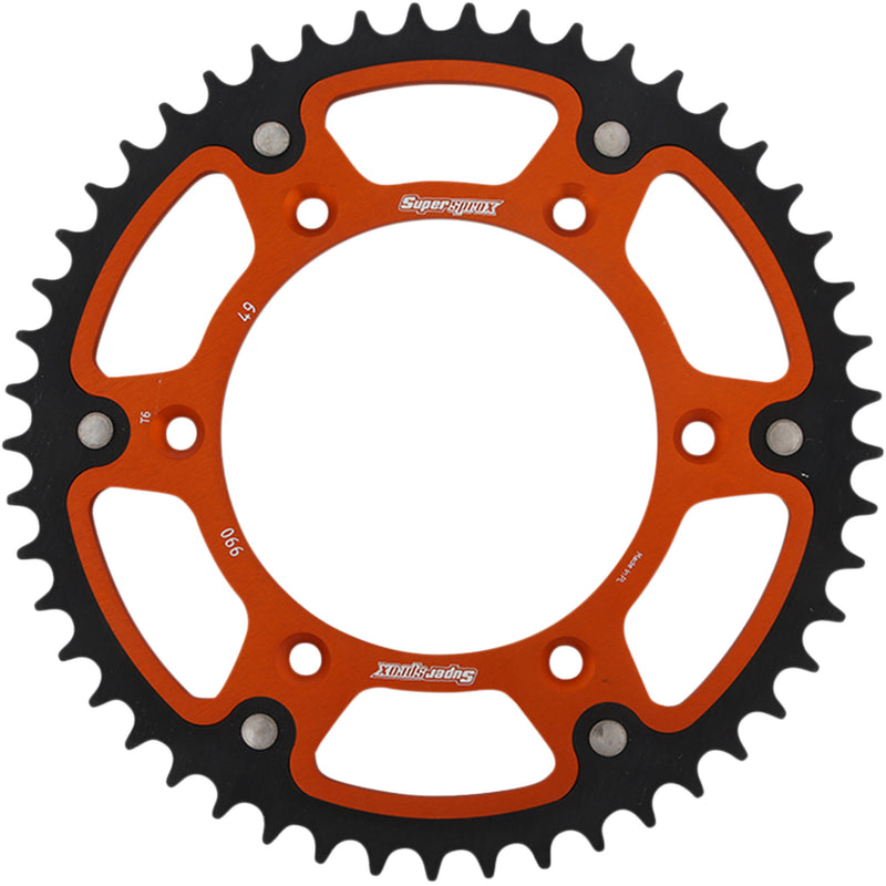 Supersprox Sprocket - RST-990-49-ORG Husaberg Dirt Bikes 2004-2017